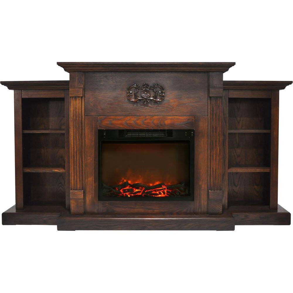 Fireplace Mantel with Log Insert L40480
