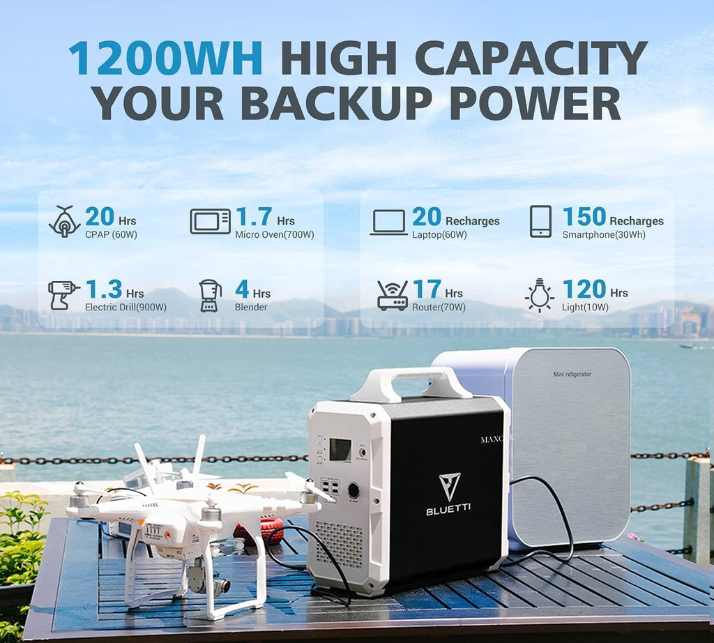 1200Wh 1000W Portable Power Station Lithium Battery R14316