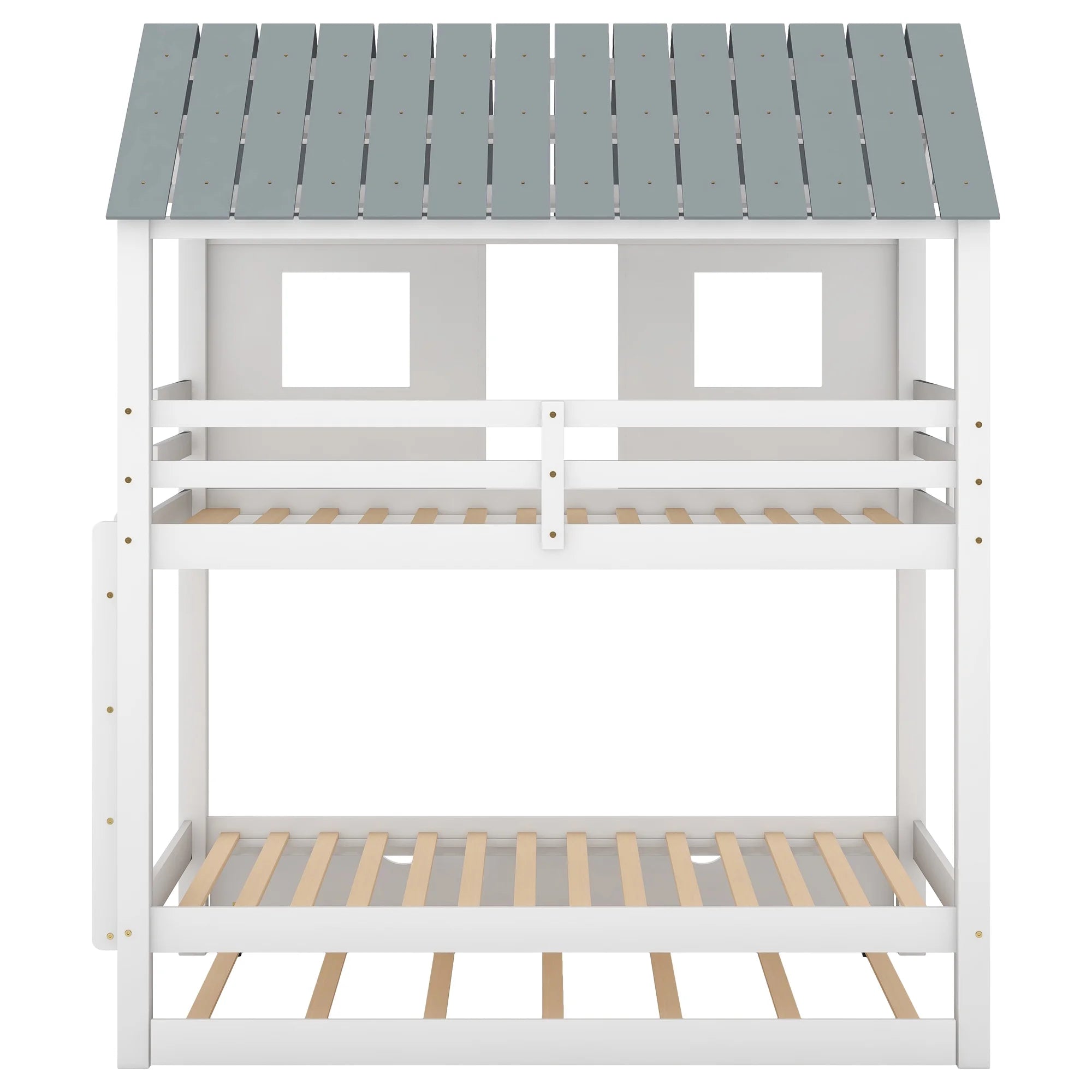 Twin Size House Bunk Bed with Trundle P997