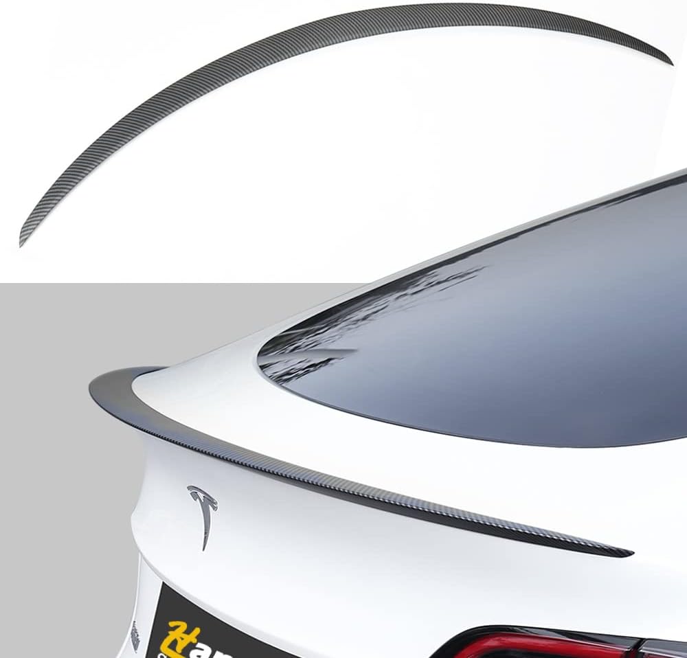 Matte Carbon Fiber Rear Trunk Spoiler B408939