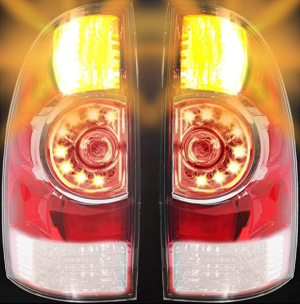 Driver and Passenger Side Brake Light LED Lens for Toyota Tacoma Pickup S8645