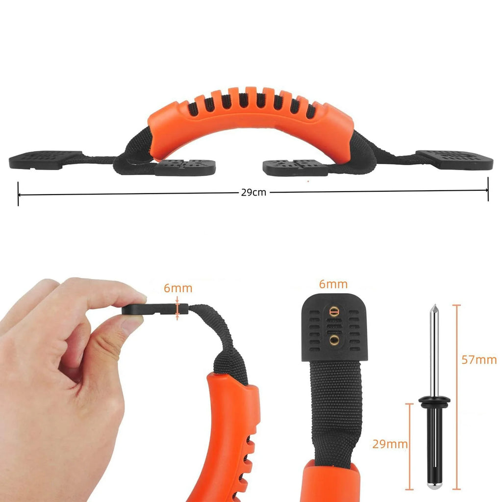 Black Kayak Carry Handles with Screws Pad Eye L898