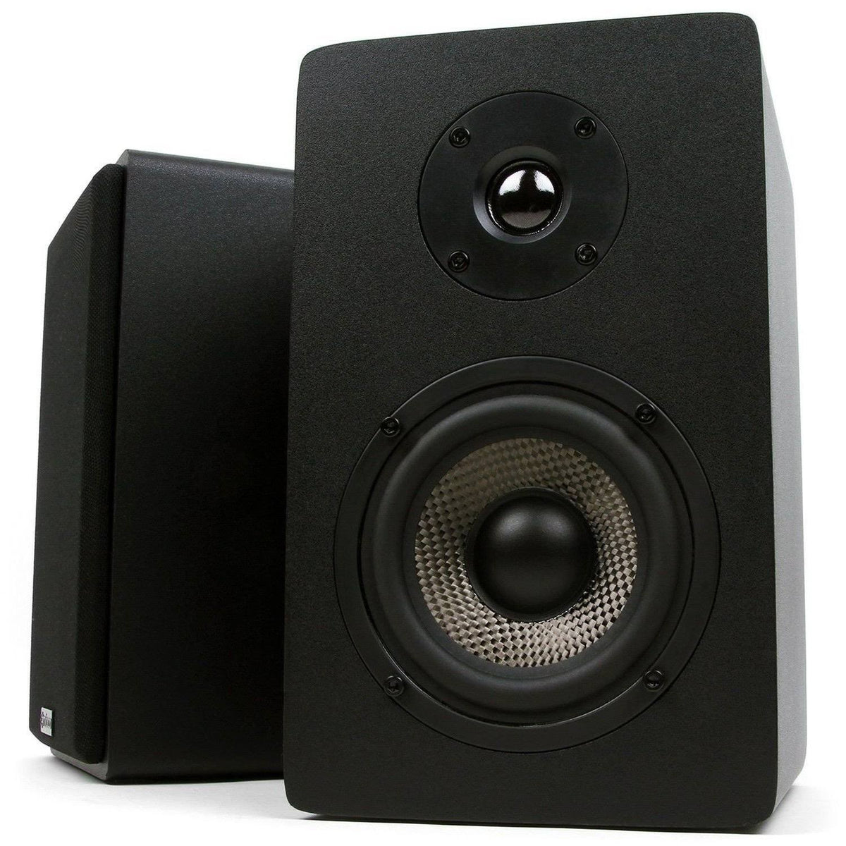 Powered Bookshelf Speakers with 4-Inch Carbon Fiber Woofer and Silk Tweeter E42887