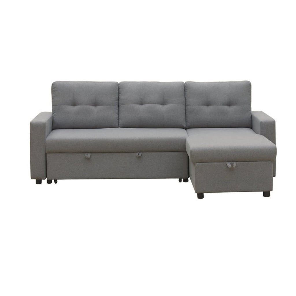 Gray Fabric Reversible Sleeper Sectional I592001