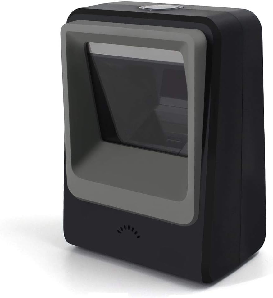 White Pack of 2 Omnidirectional Desktop Barcode Scanner K142