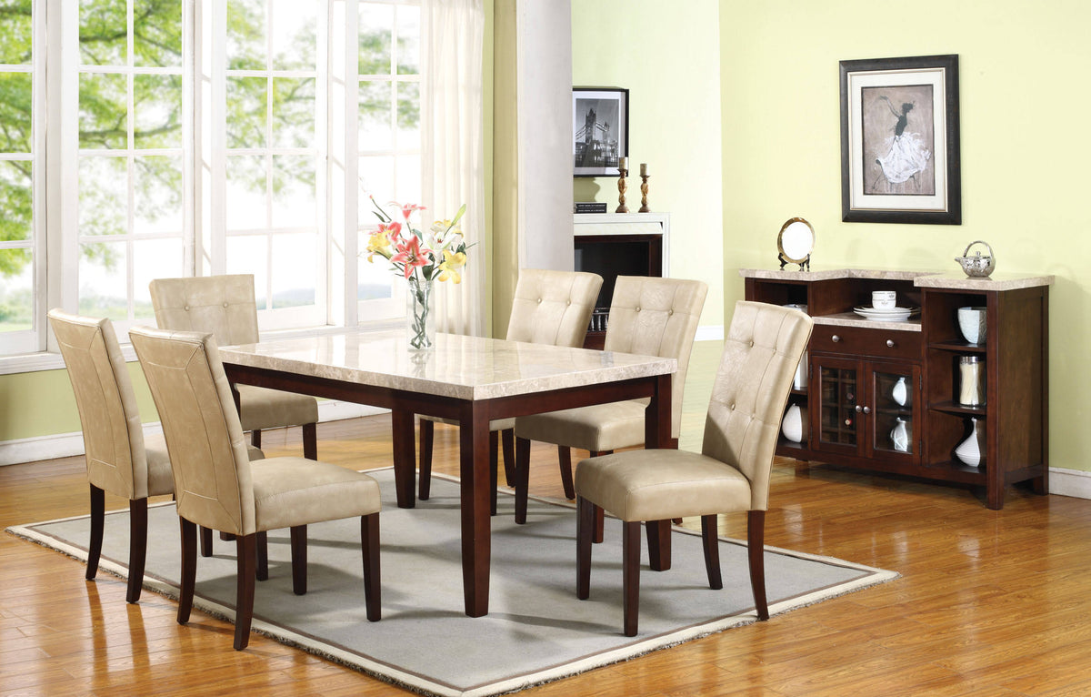 Cream/Walnut Side Chair (Set of 2) Q325261