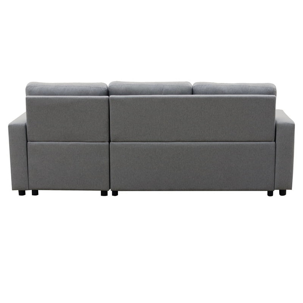 Gray Fabric Reversible Sleeper Sectional I592001