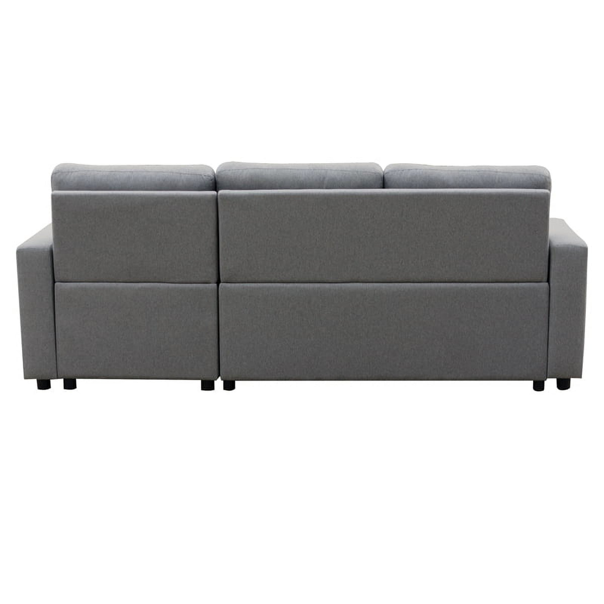 Gray Fabric Reversible Sleeper Sectional I592001