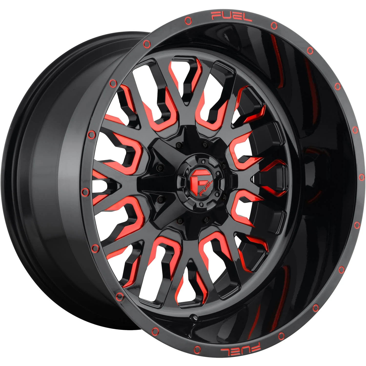 Gloss Black Candy Red 1-Pc Wheel W593