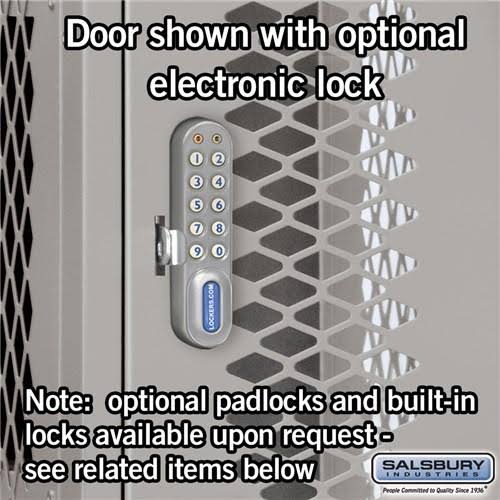 Blue Four Tier Vented Metal Locker W3417