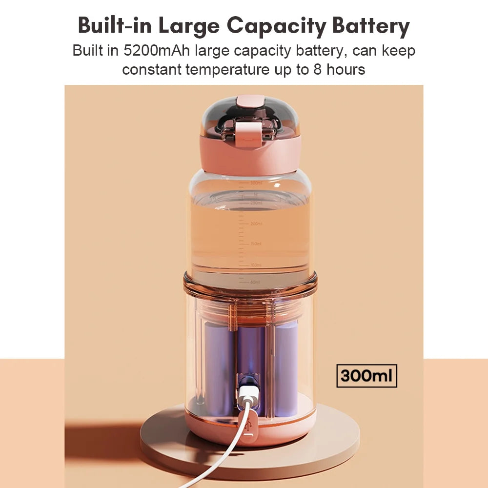 Portable Warmer for Formula 300ml Capacity Wireless Instant Warmer Electric Kettle R588866