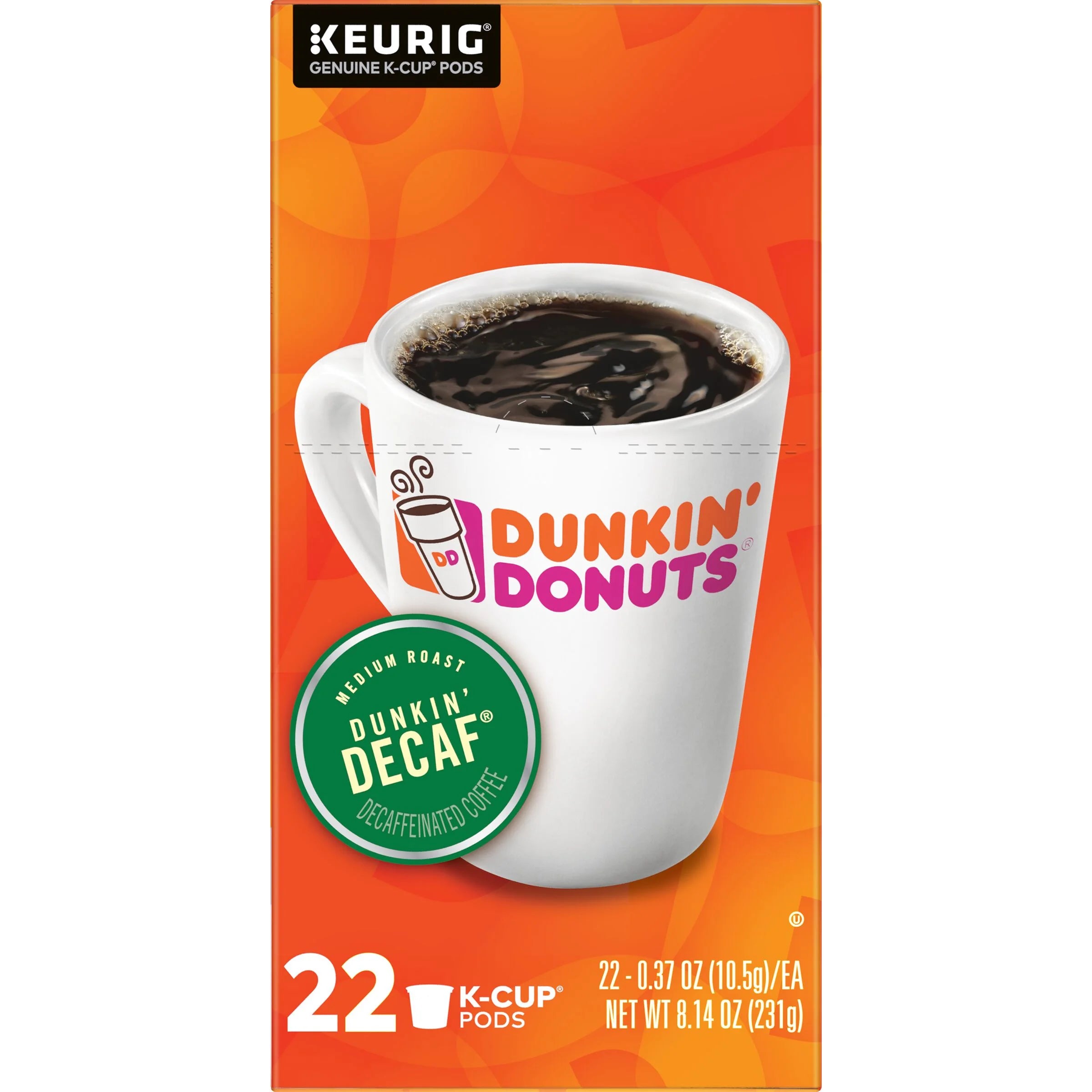 88 Keurig K-Cup Pods Decaf Medium Roast Coffee I738014