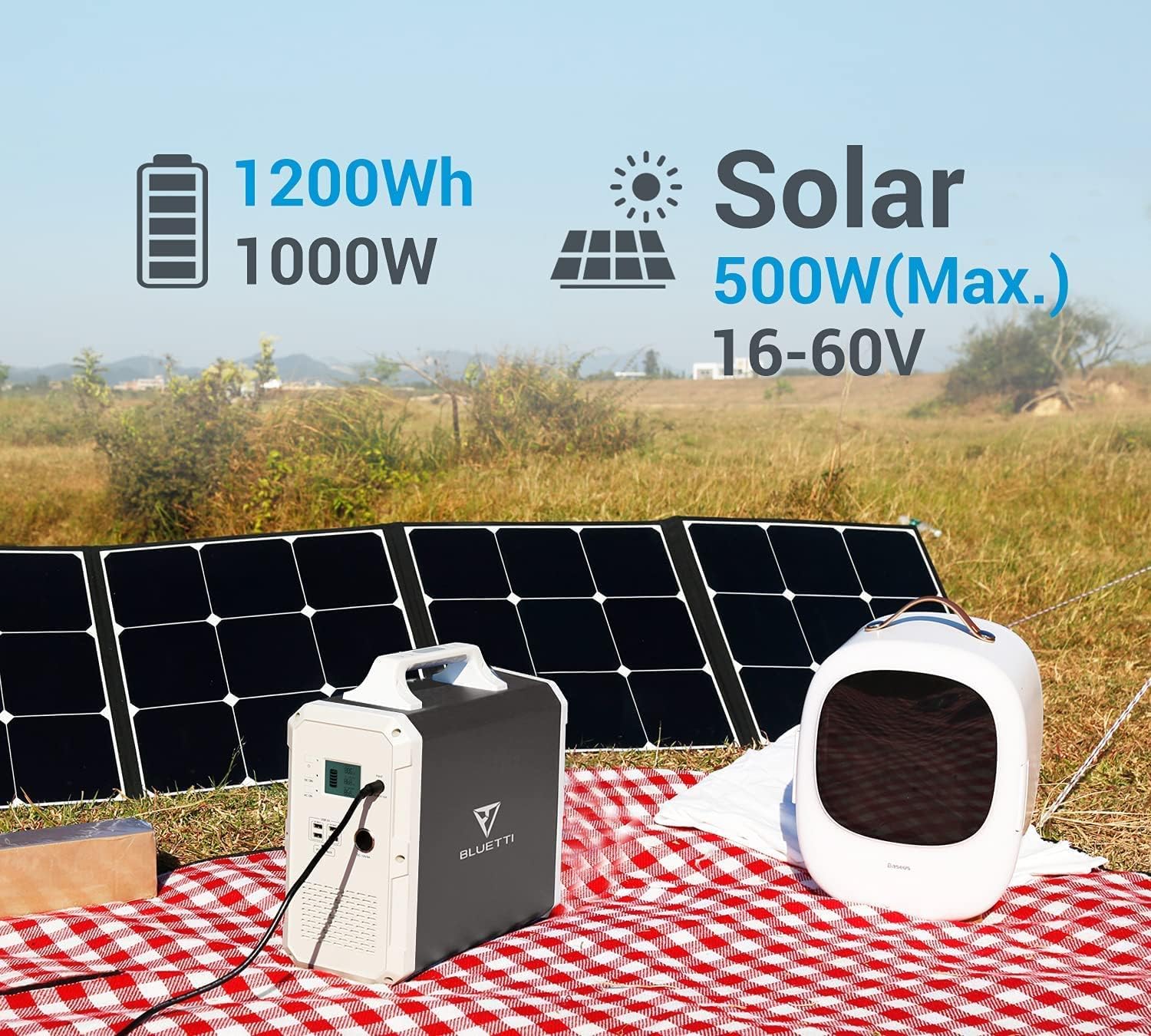 1200Wh 1000W Portable Power Station Lithium Battery R14316