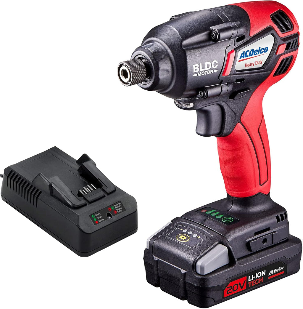20V Cordless Li-ion 1/4” Brushless Impact Driver Tool Kit P12406