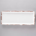 Tuscan Scalloped Melamine Rectangular Display Tray - 6/Pack C79419