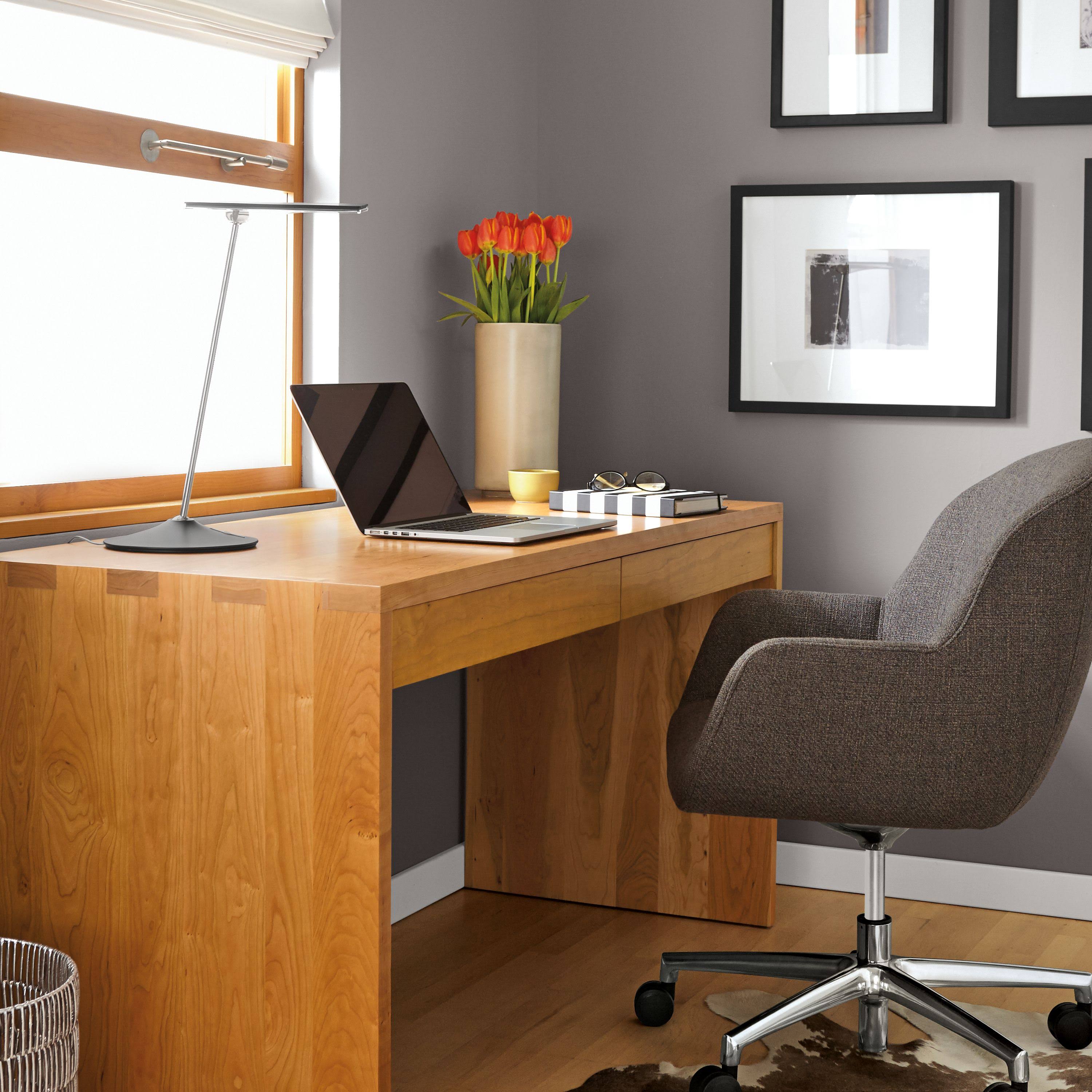 Ergonomic Rolling Office Chair in Cadet Blue Grey Performance Fabric C1031