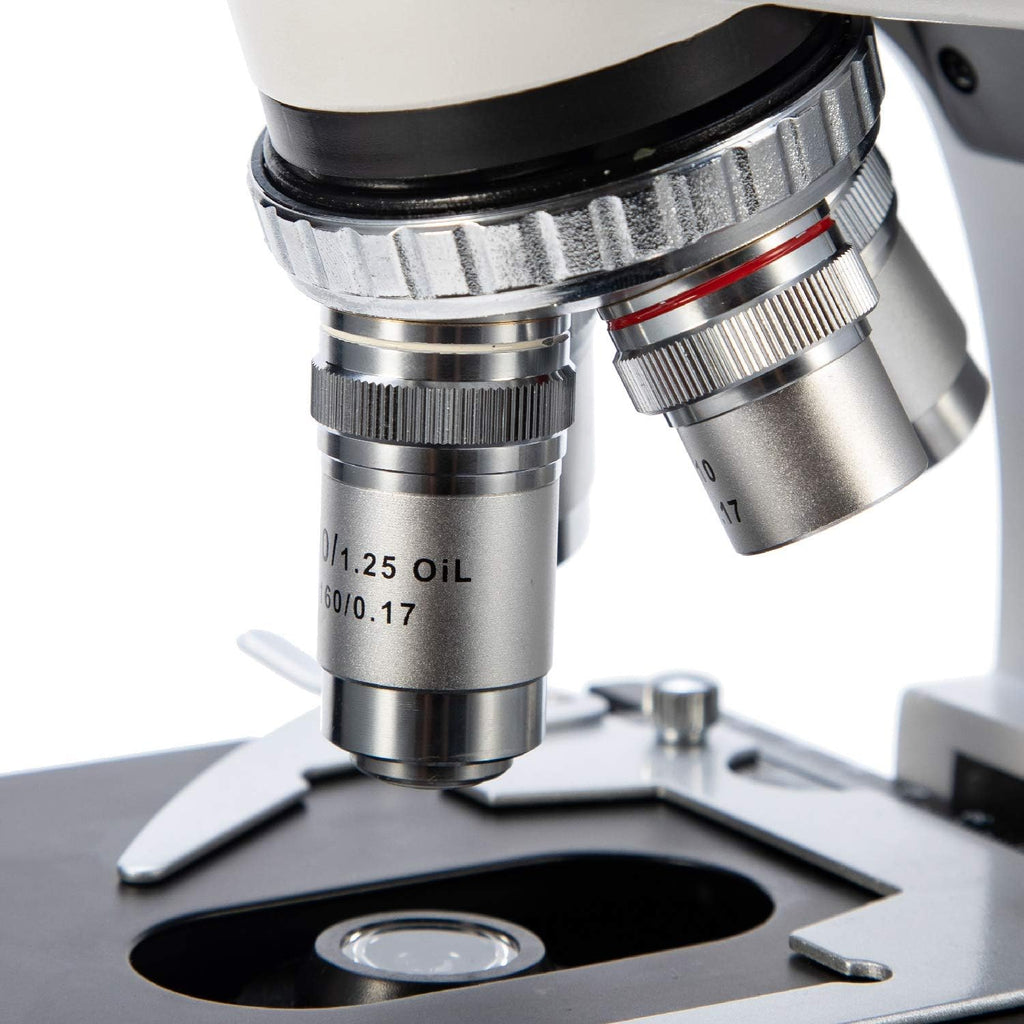 40X-2500X Trinocular Compound Lab Microscope with Mechanical Stage V723556