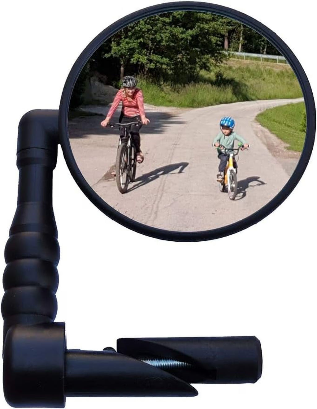 Bike Mirror Rearview, Handlebar Mount Rear View Mirror Wide Angle, Convex Glass, Adjustable Rotation 360° B2980