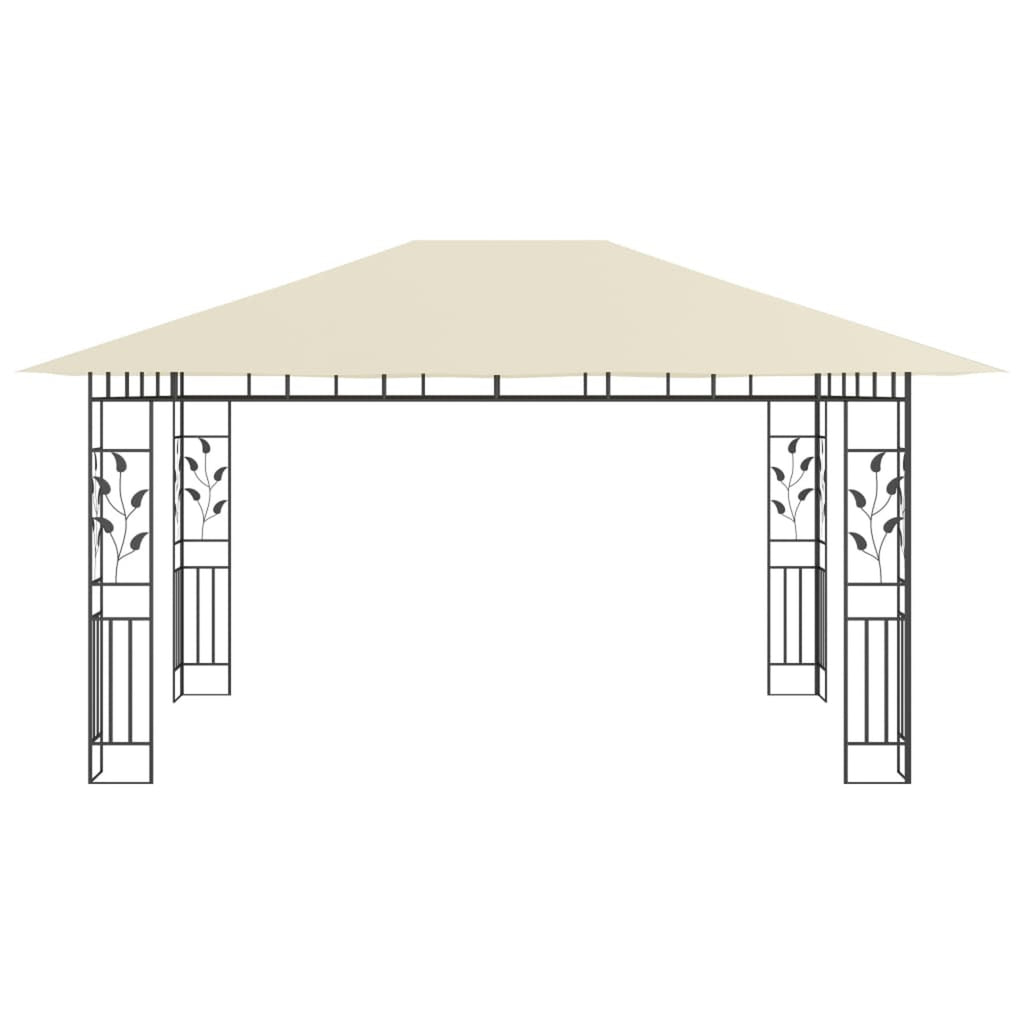 Gazebo with Mosquito Net 13.1'x9.8'x9' Cream S639694