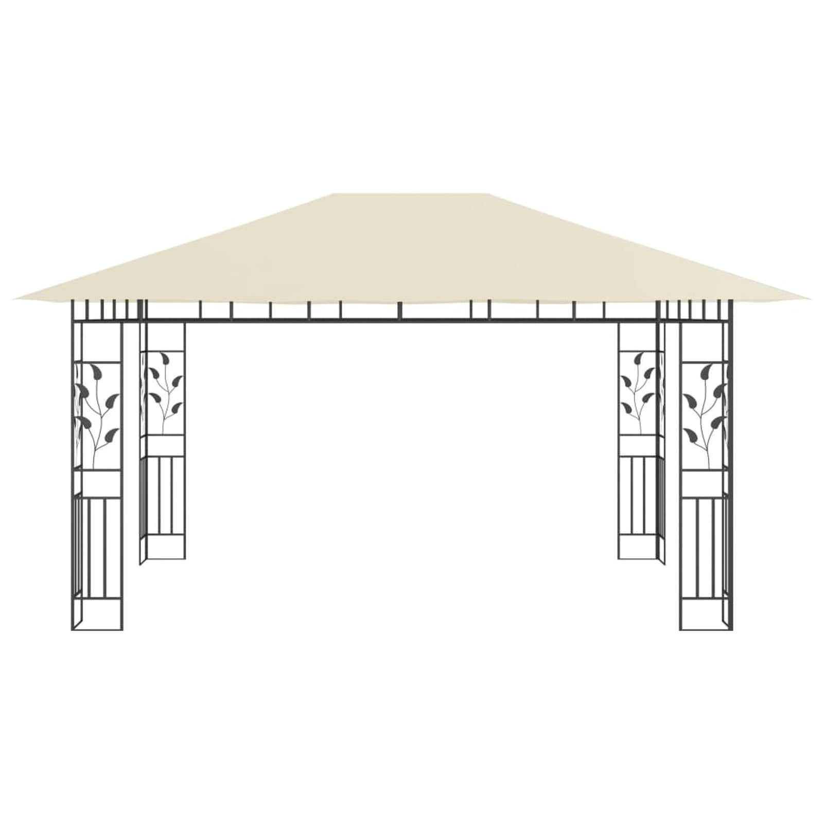 Gazebo with Mosquito Net 13.1'x9.8'x9' Cream S639694