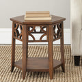 Light Brown Hexagon End Table N56610
