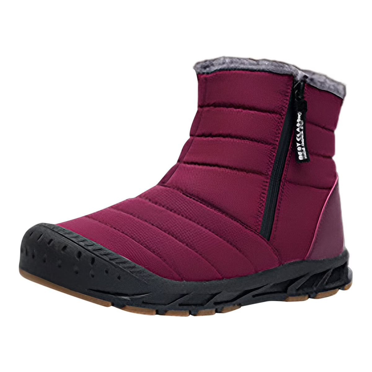 Large Size Couple Outdoor Solid High Top Snow Boots Non Slip Water Proof Warm Cotton Boots F518923