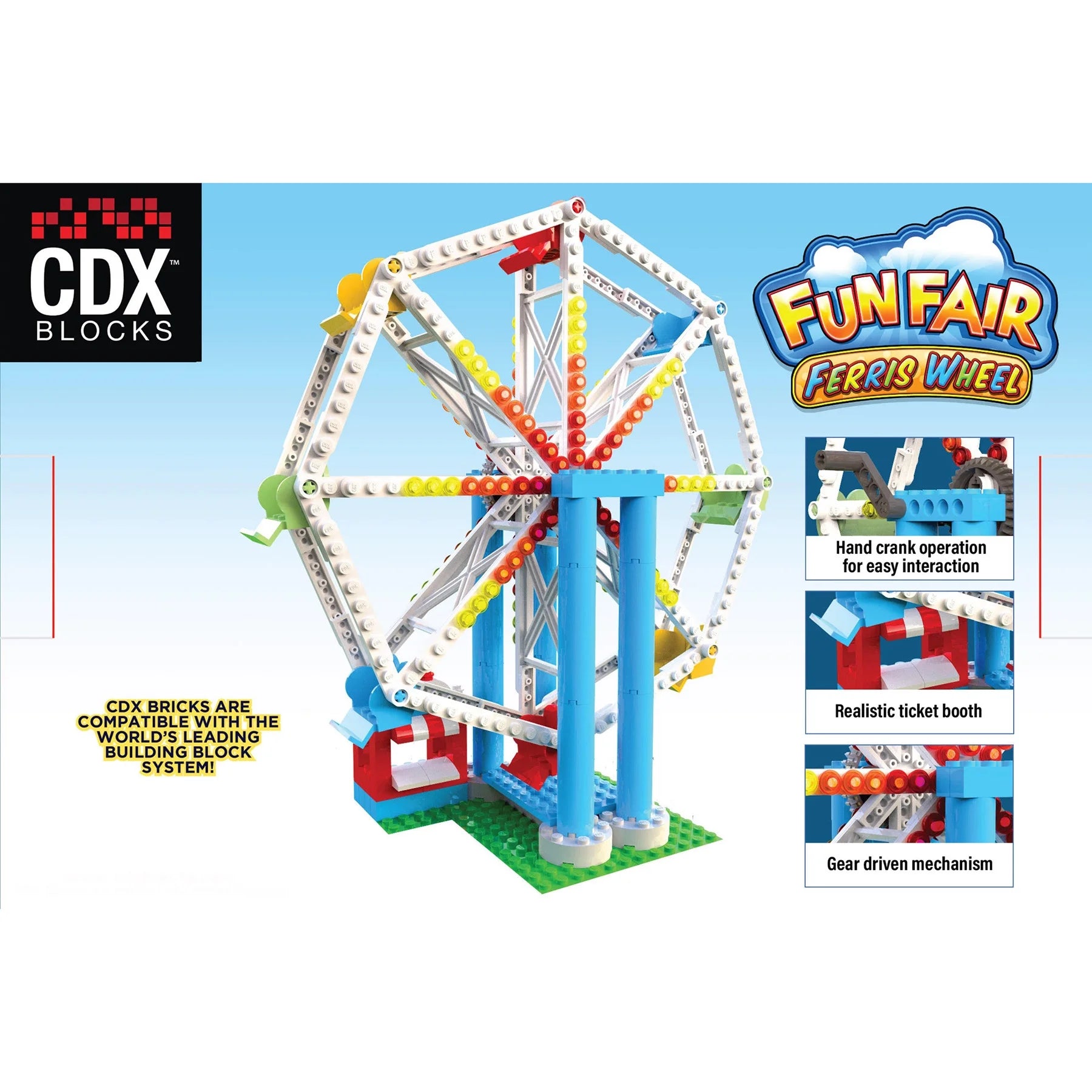 227 Pieces Brick Building Set Amusement Park Ride Model L91605