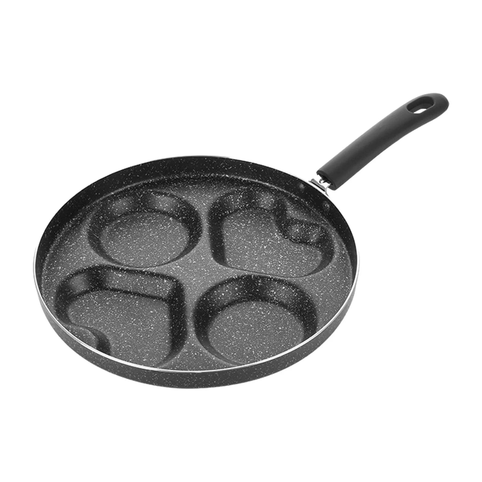 2 Heart Shape and 2 Round Shape Egg Skillet Pan T22033