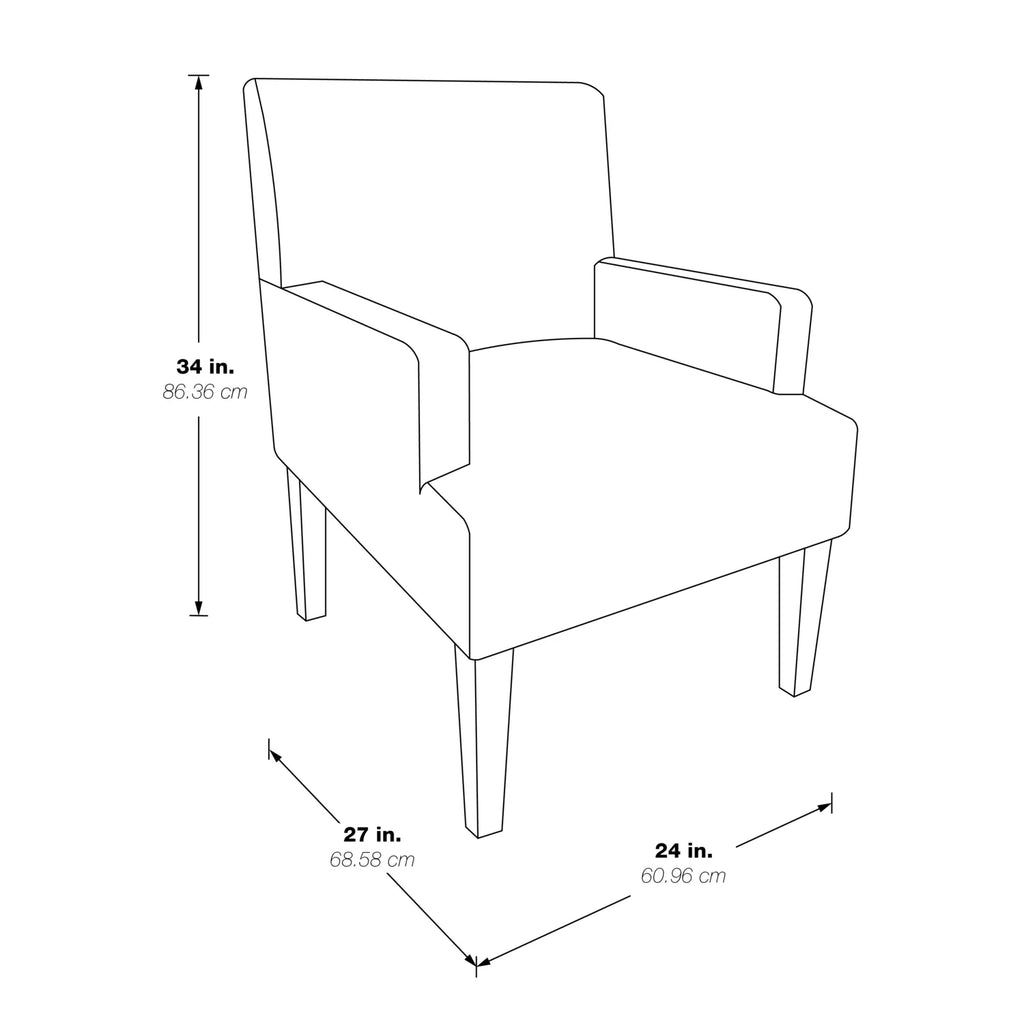 Cream Faux Leather Guest Chair N199