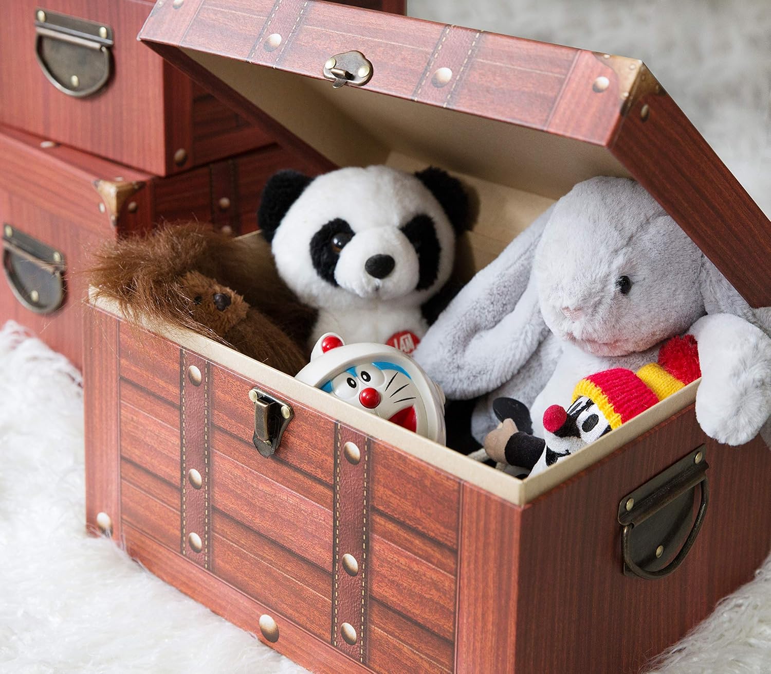 Decorative Cardboard Storage Trunk Set of 3 M217