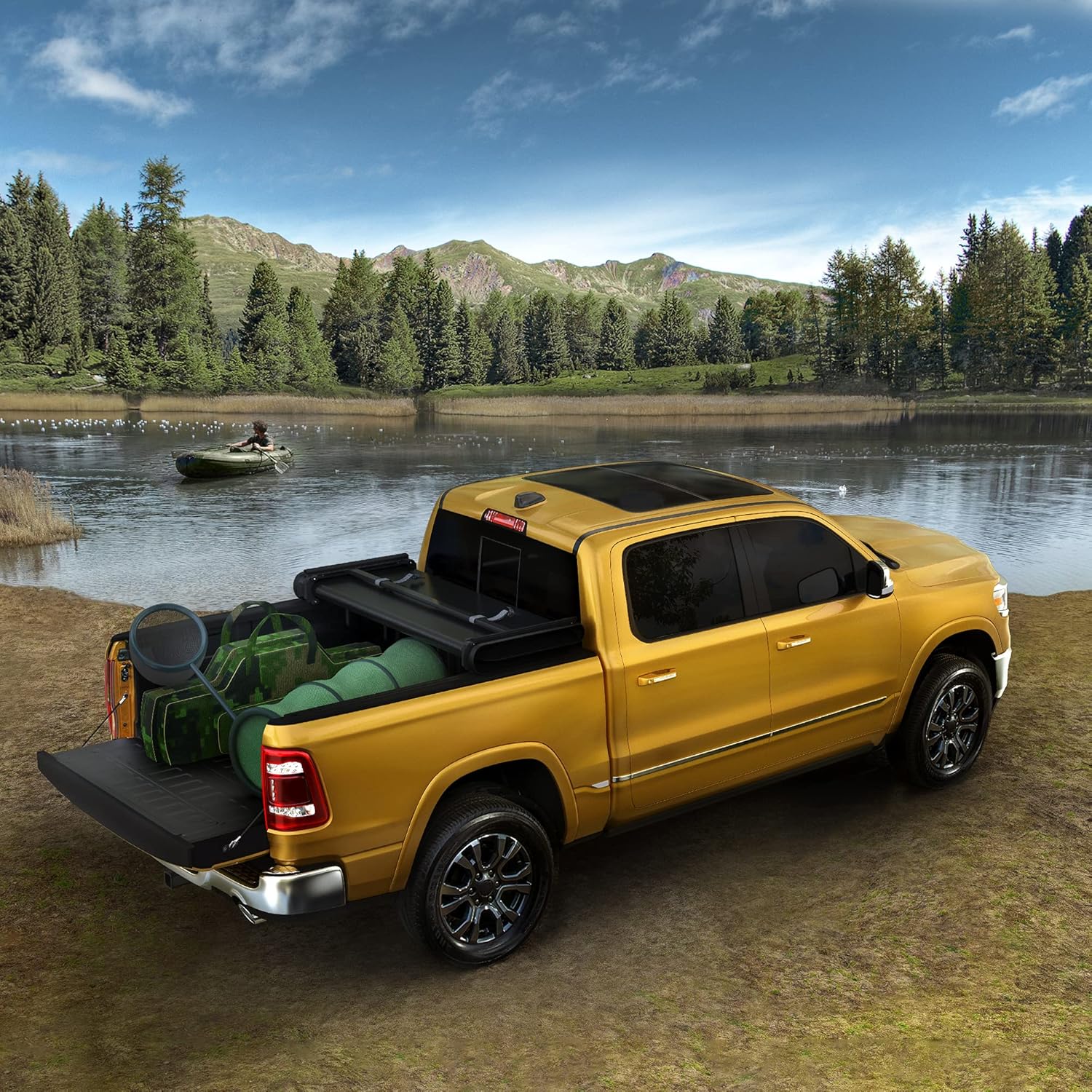Soft Tri Fold Truck Bed Tonneau Cover A4086