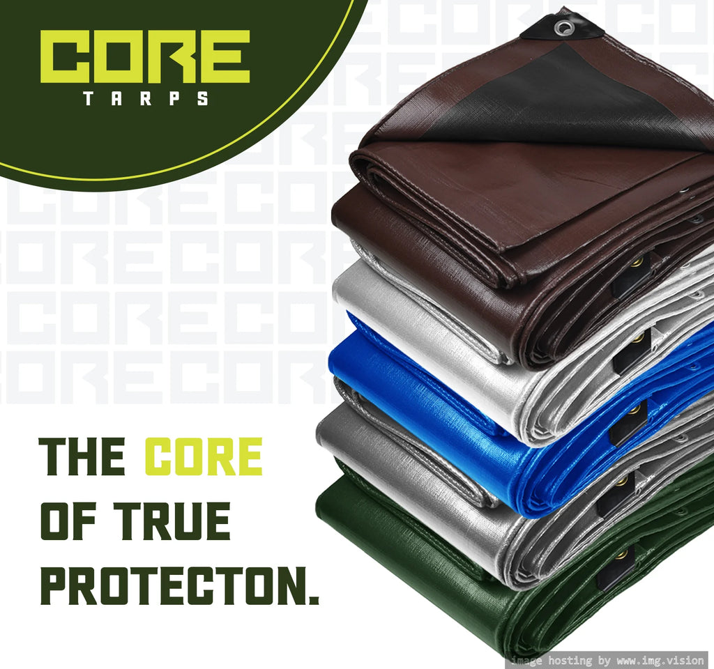 White 8 Mil Heavy Duty Waterproof Tarp 20′ X 35′Ft U2830