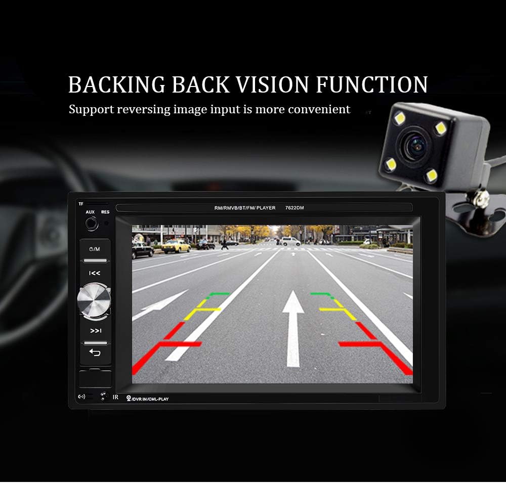 6.2 Inch Double Din Car Multimedia Player with Backup Camera Pack of 2 E990689