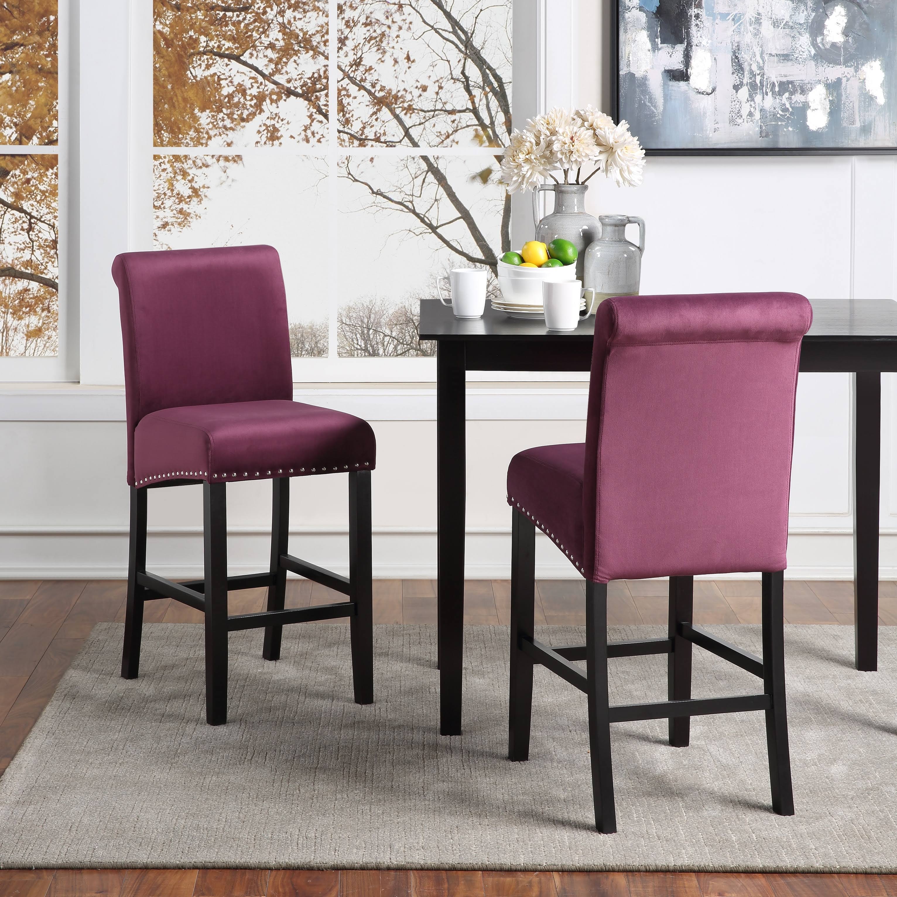 Velvet Counter Chair (Set of 2) O395