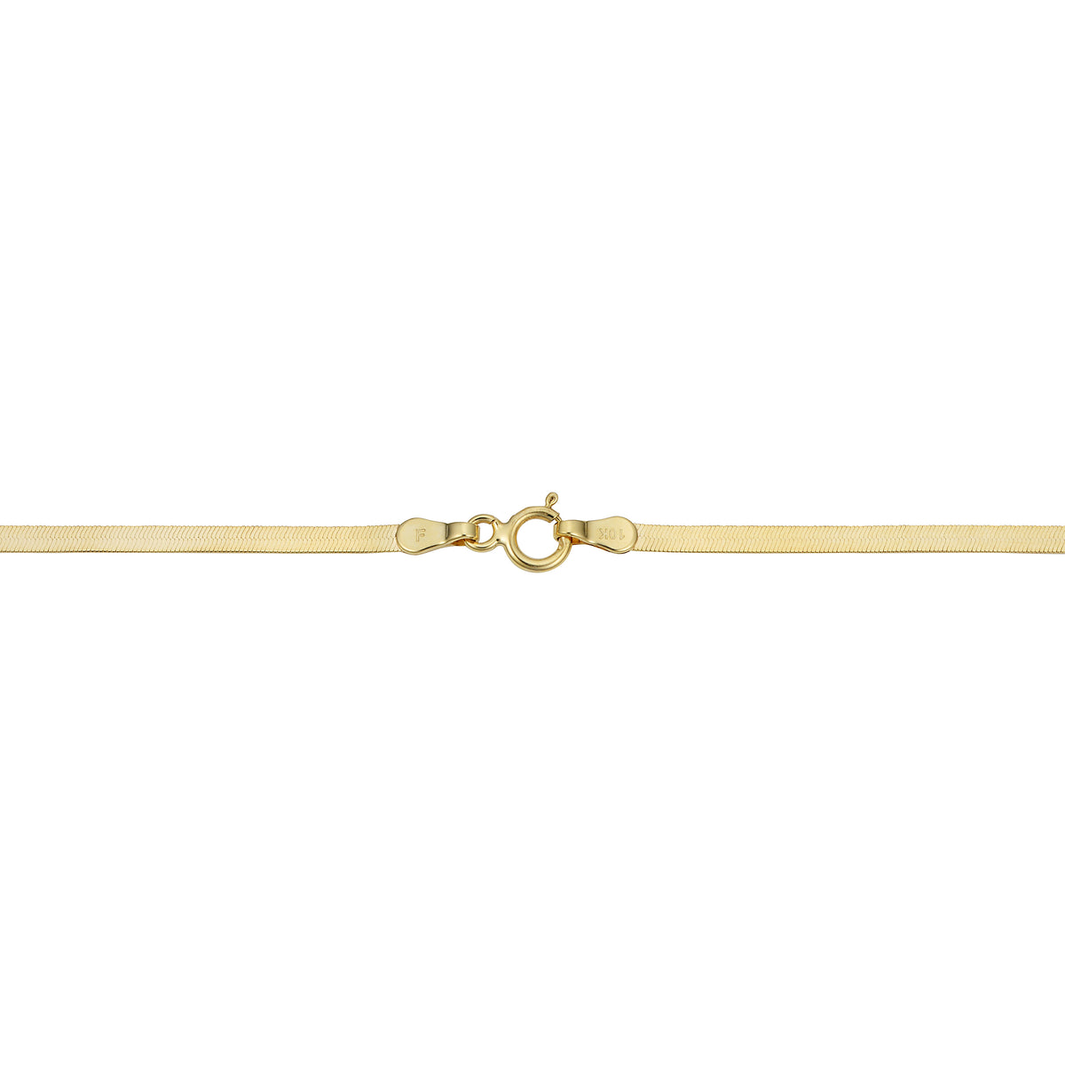 10k Yellow Gold Herringbone Chain Necklace (2.2mm, 20 inch) M663599