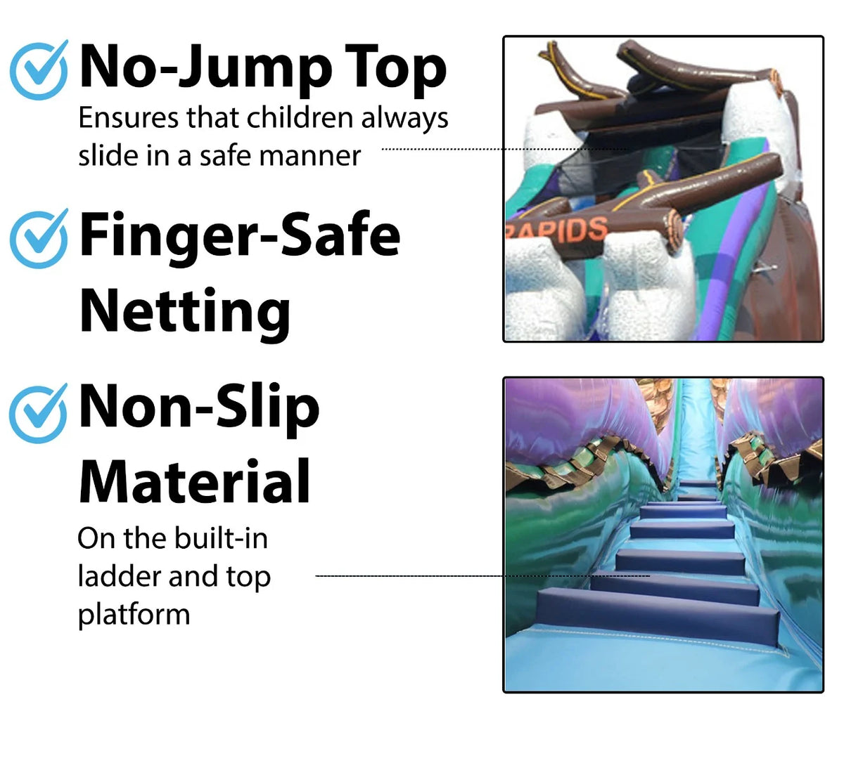Inflatable Water Slide with Blower, 21' F204272