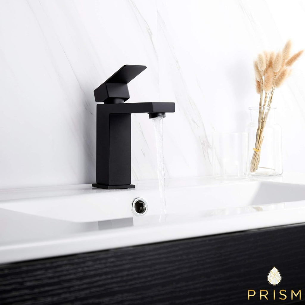 Matte Black Single Hole Bathroom Sink Faucet B27723