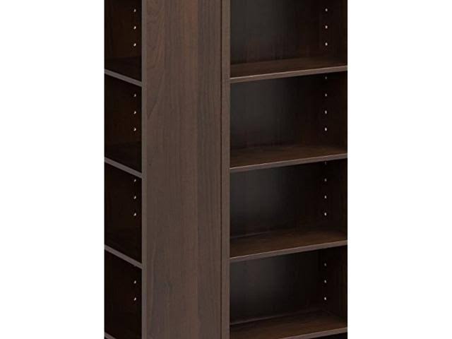 Espresso Four-Sided Spinning Tower Storage Cabinet S726
