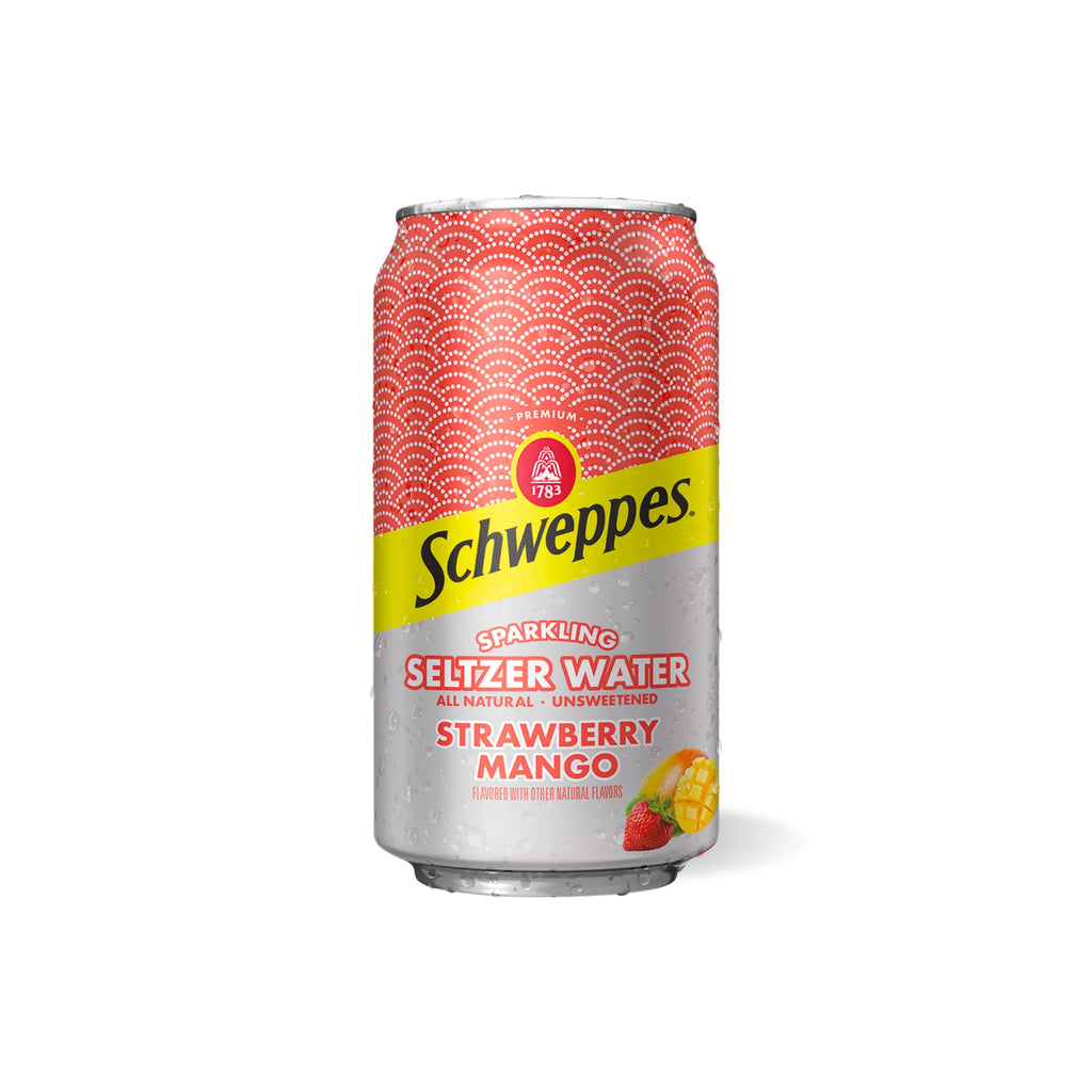 Strawberry Mango Sparkling Seltzer Water, 12 Pack, 12oz Cans I5505