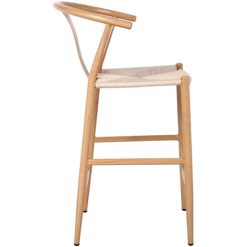 Beige Hand Woven Rope Stool R88151