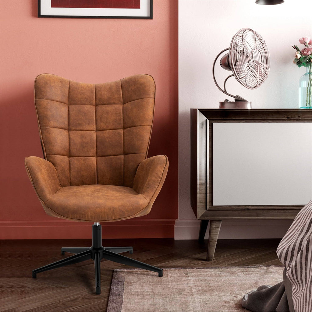 Dark Green Leisure Chair with Round Arm C694930