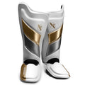 White/Gold X-Large Shin Guards L7268