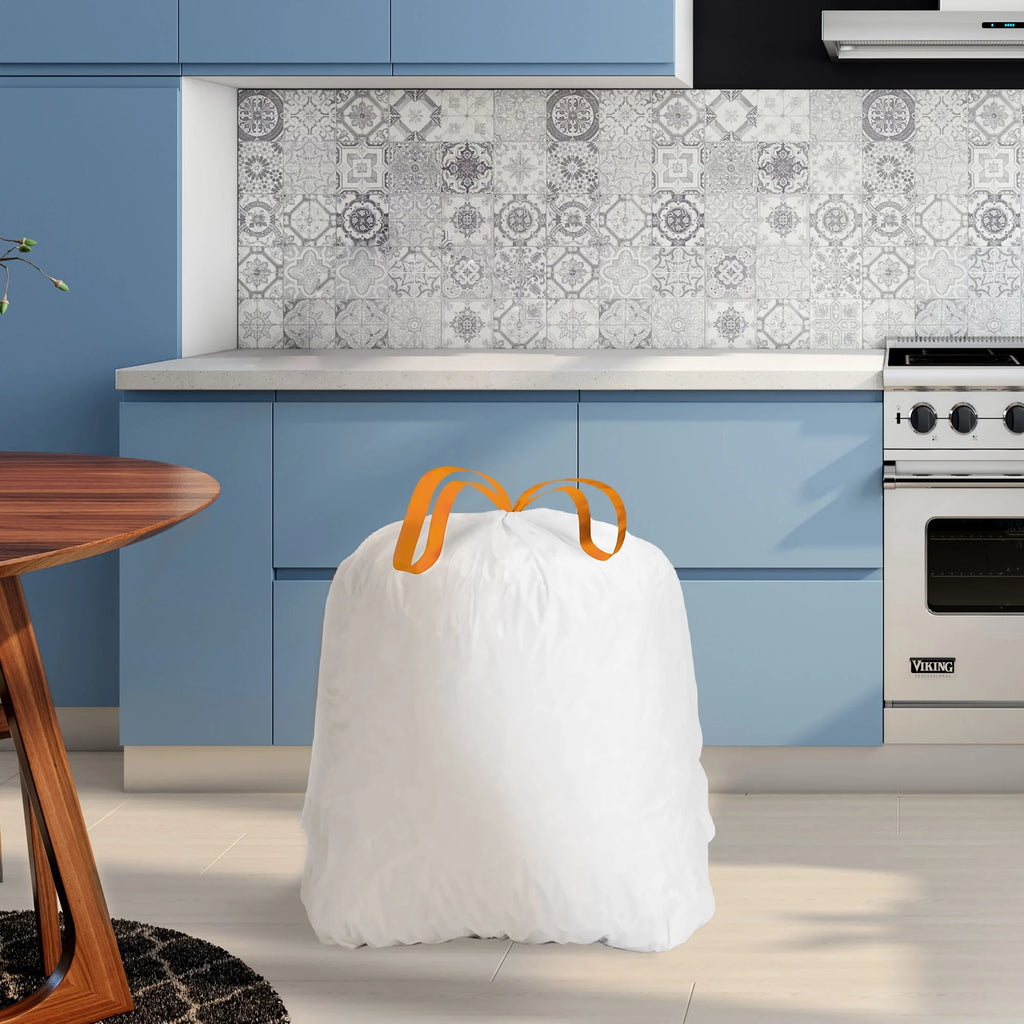 120 Count 13 Gallon Tall Kitchen Trash Bags with Drawstring E770