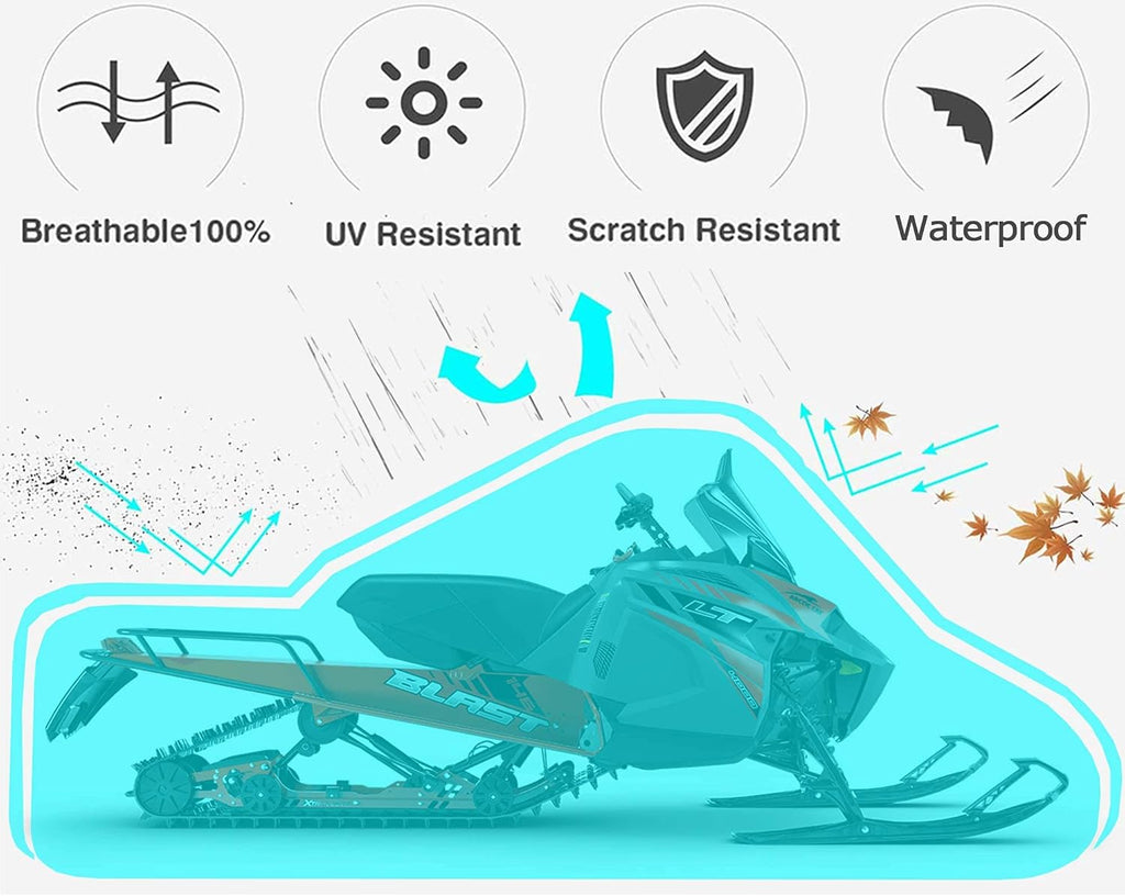 Waterproof Snowmobile Cover Fit up to 115 X412356