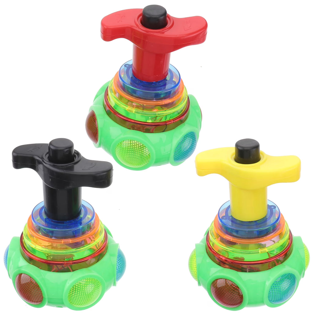 3pcs Gyro Toy Light Flashing Gyrator Shining Toy with Music N992560