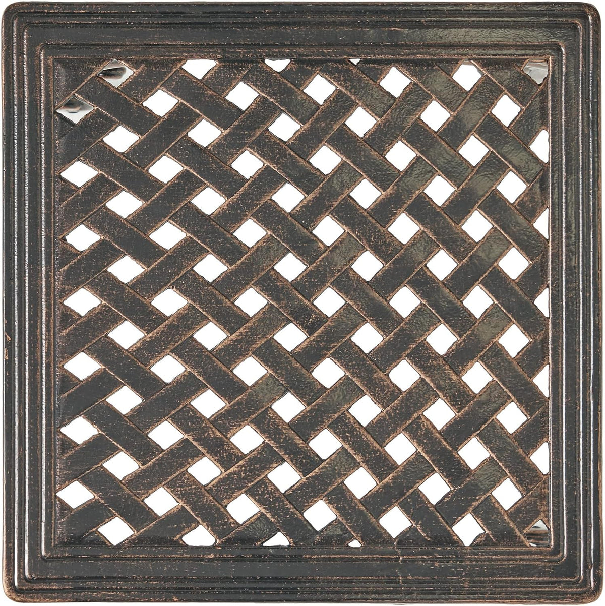 Shiny Copper Outdoor Cast End Tables, 2-Pcs Set C771
