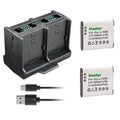 2-Pack Battery and Quadruple Charger S671