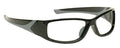 Black Wrap Frame Radiation Safety Glasses W4686