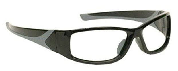 Black Wrap Frame Radiation Safety Glasses W4686
