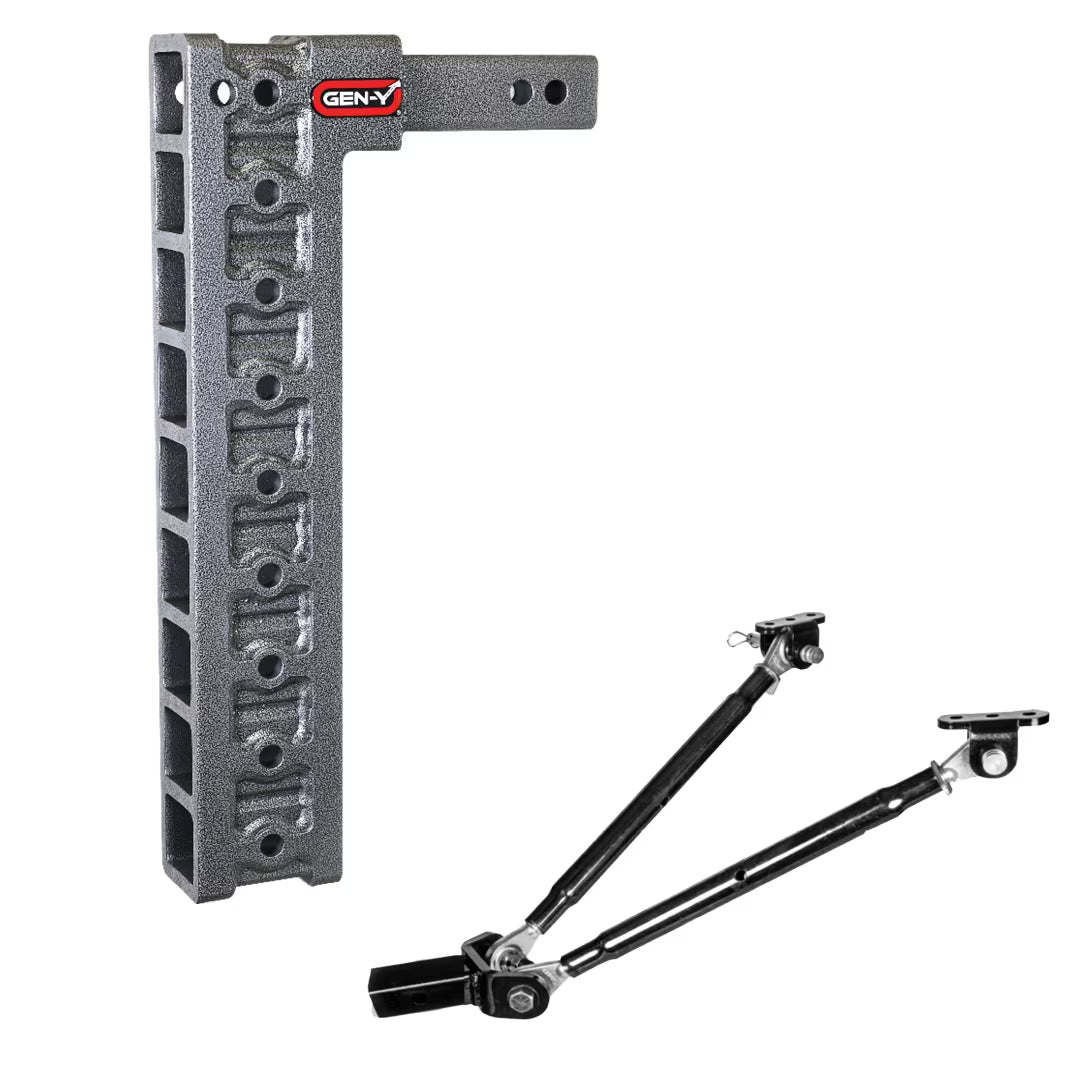 Adjustable 20" Drop Hitch with Stabilizer Kit for 2" Receiver C1920